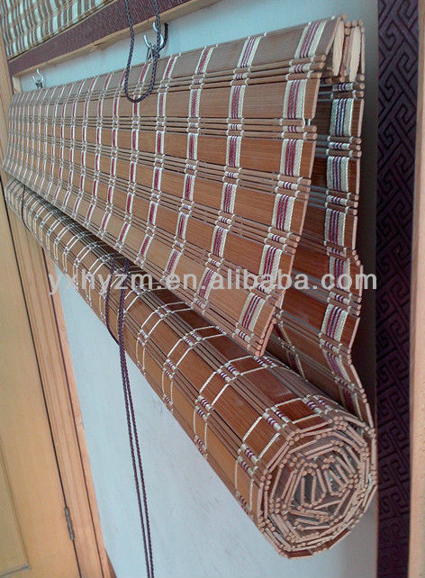 Strong Flexible Patio Bamboo Roll Up Shades Environmental Friendly