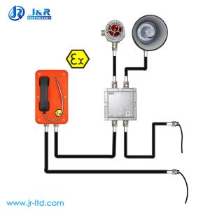 Orange Hotline ATEX Explosion Proof Telephone With EX Horn , EX Beacon