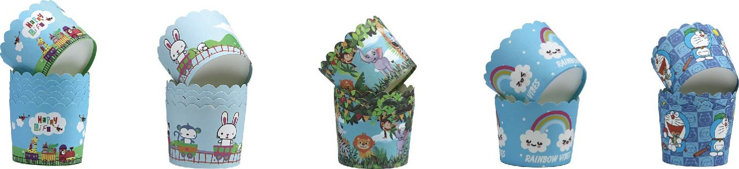 Pantone Printed Cupcake Paper Cups Non Stick Muffin Liners