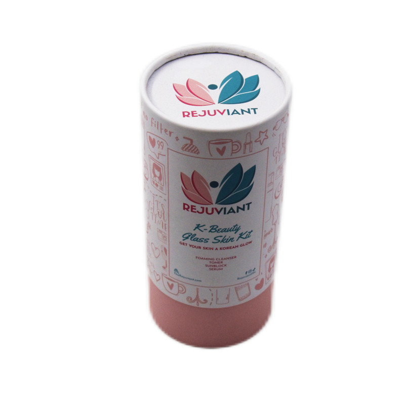 Customized Small Round Cosmetic Packaging Boxes For Essential Oils With Logo FSC