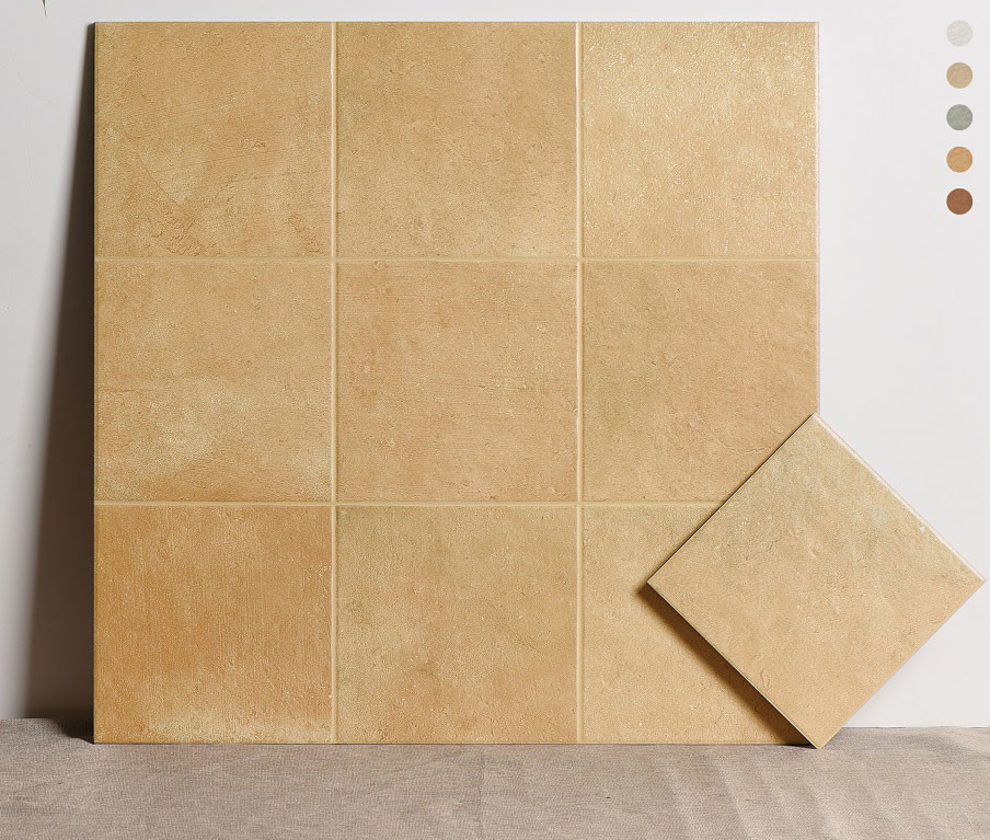 Anti-Slip Light Brown Exterior Floor Eco-Friendly Ceramic Tiles For Bedroom 600x600m