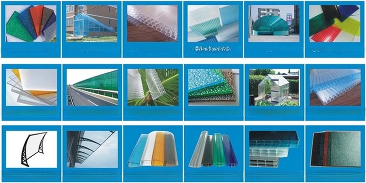 600mm Polycarbonate Awning Canopy Window With Plastic Bracket