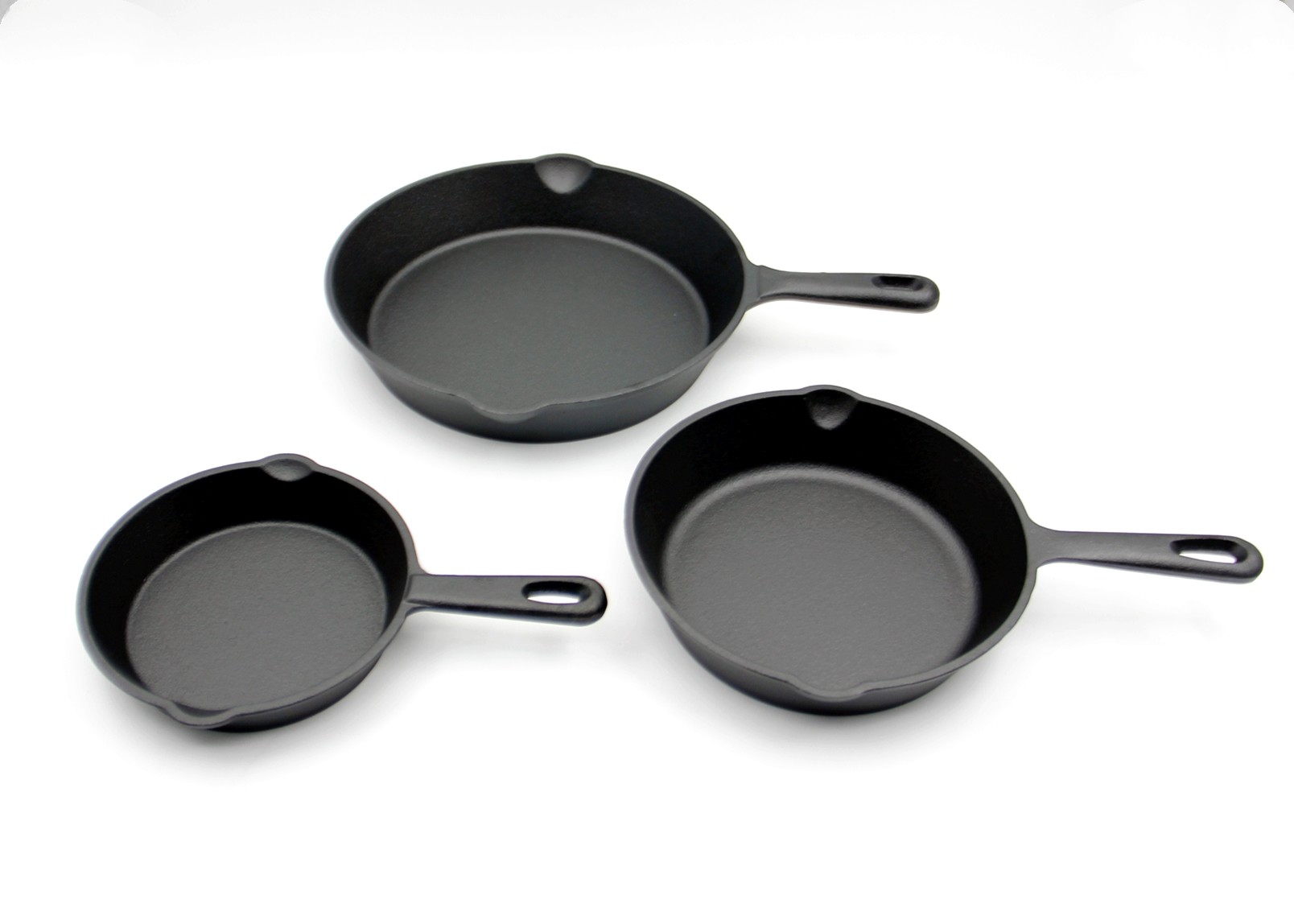 6/8/10 Inch Cast Iron Skillet Pre Seasoned For Sear, Sauté, Bake All Stove