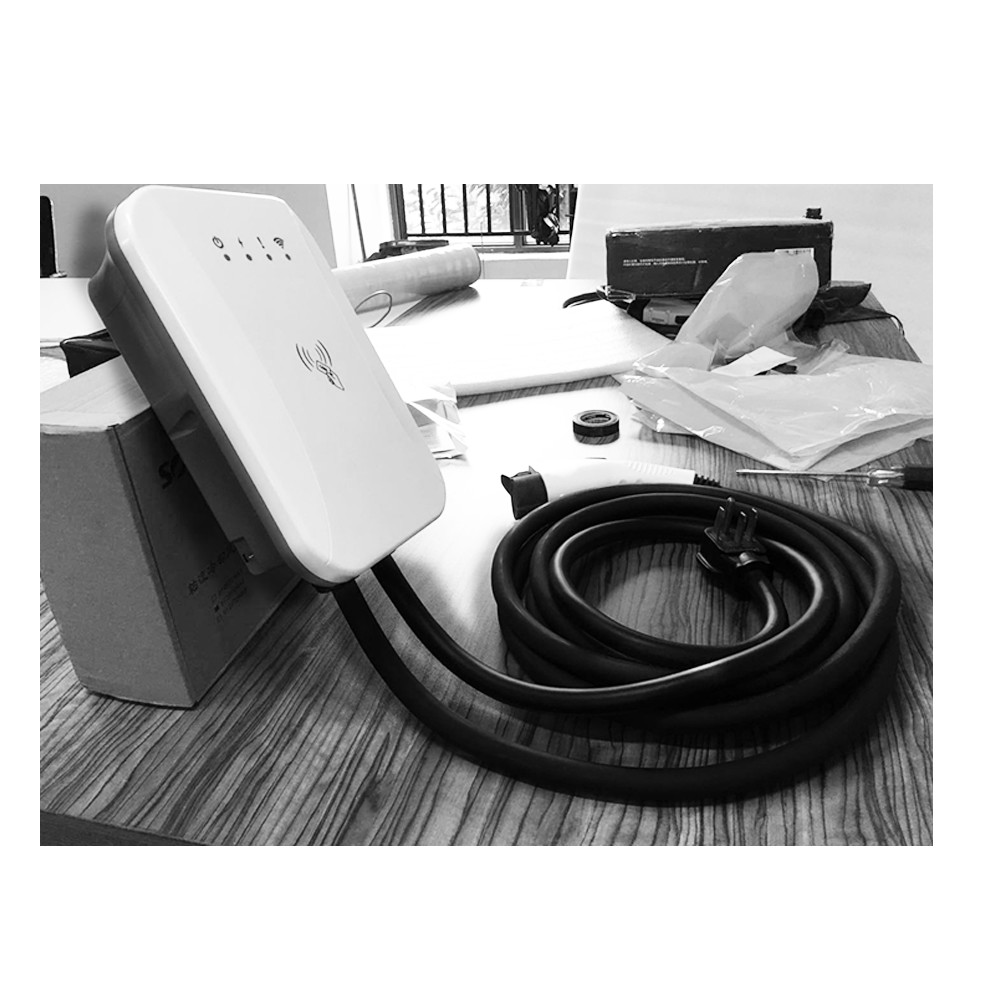 Type2 Plug Home Wallbox Car Rfid Charging Station Compact Design