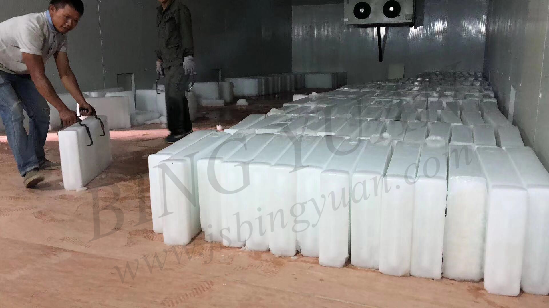 20 Ton Automatic Ice Block Machine , Restaurant Ice Machine