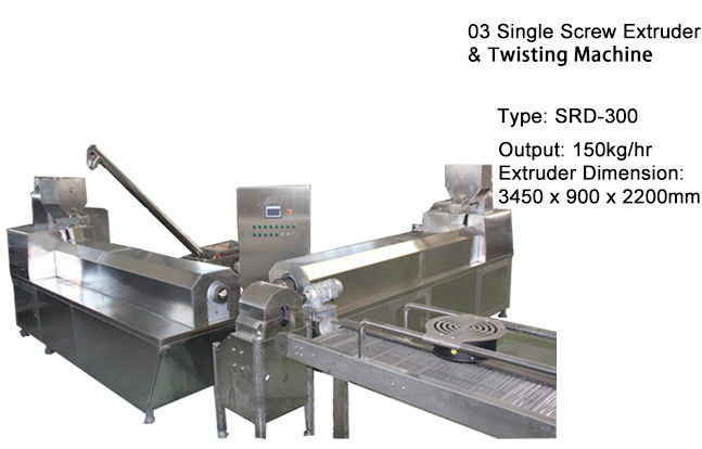 Dog chew snacks/ Pet treat/ Semi moist pet food Extruding Line