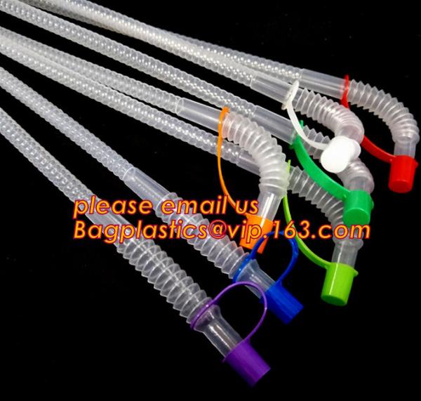 Plastic Tumbler Space Sports Drinking Water Straw Bottle with Sports Straw