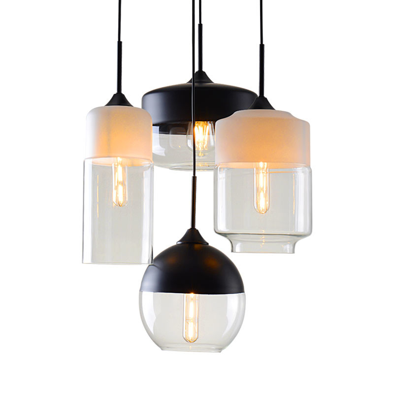 Geometric Drop glass pendant light Fixtures for Indoor home Lighting Fixtures (WH-GP-16)