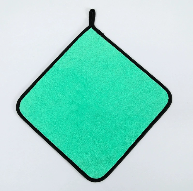 Printed Pattern Solid Color Microfiber Towel for Super Absorbent Make Up Removal