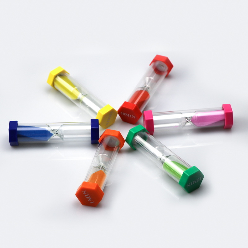 Blown Plastic Hourglass 30 Seconds 2 Minute Sand Timer