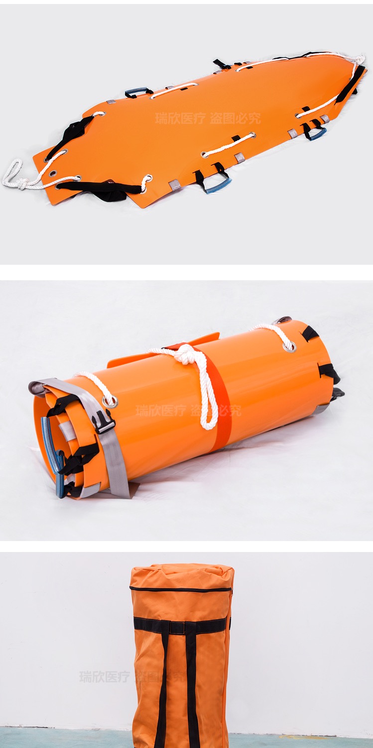 Class I Firefighting Multifunctional Sked Rescue Stretcher in Orange for Firefighting