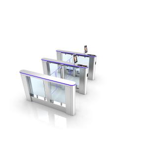 Theme Park Access Control Turnstiles White Speed Retractable Barrier Gate