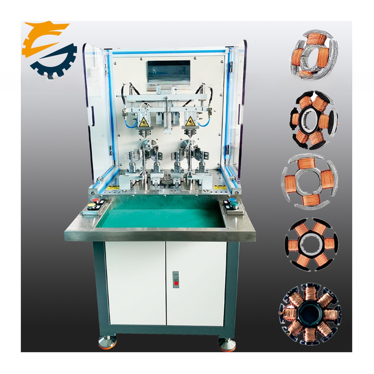 Main Blade Motor PLC Controller Automatic Coil Winding Machine for Motor Stator Winding