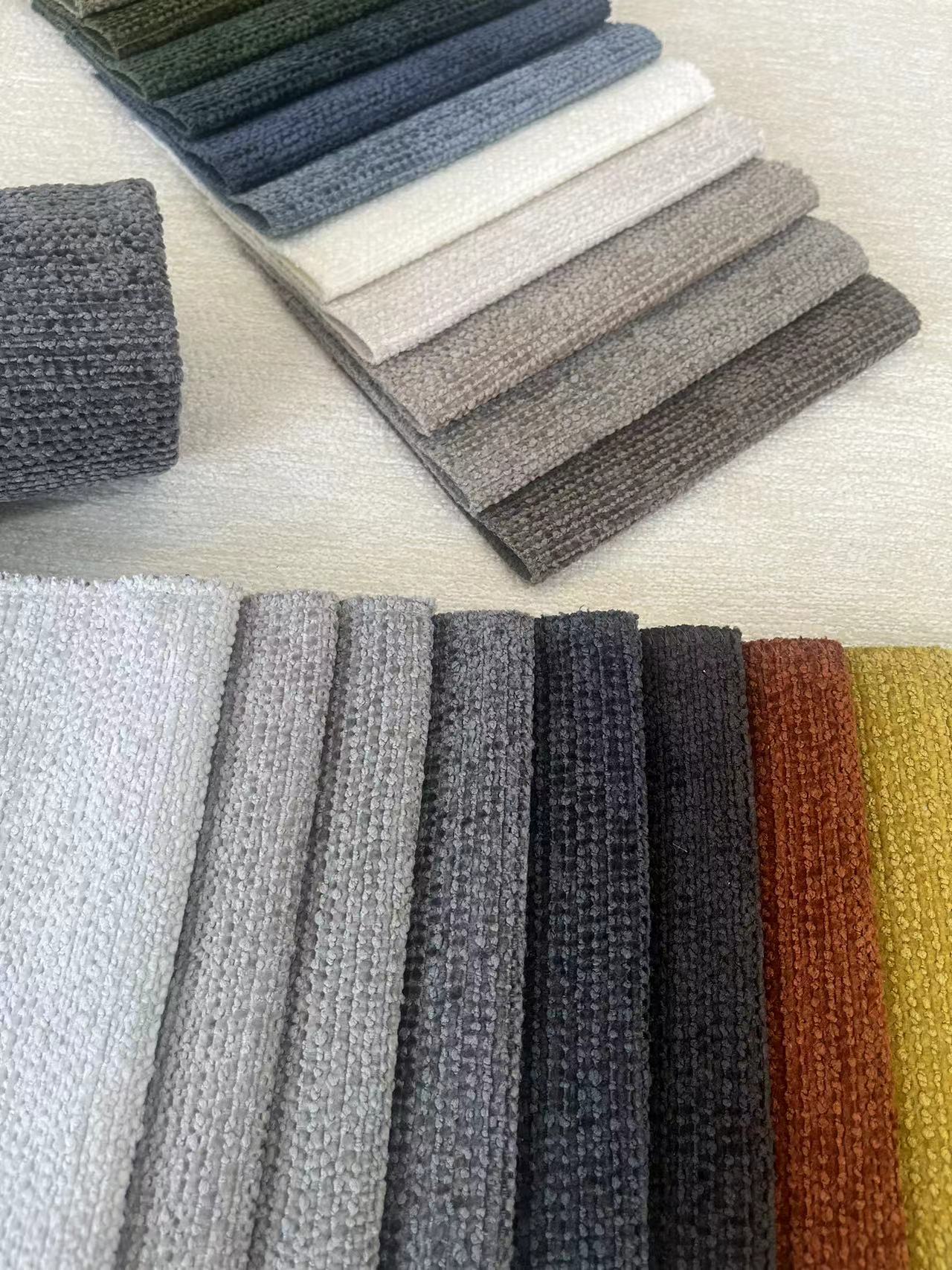 100% Polyester Chenille Woven Fabric Machine Washable For Sofa Cushion
