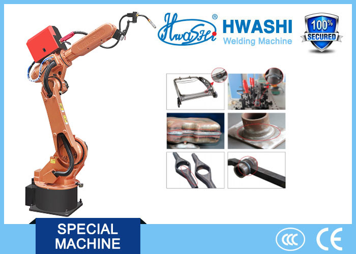 CNC HwashiSix Axis Industrial Industrial Welding Robots Arm 1400mm Reaching Distance