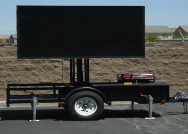 1/4 Scan SMD P10 Mobile Truck Led Display , Mobile Advertising Signs 2 Years