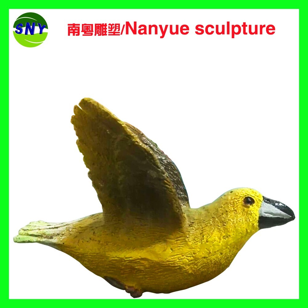 customize size animal fiberglass statue large yellow bird model as decoration statue in garden /square / shop/ mall