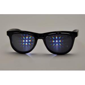 Custom Plastic Diffraction Lens Glasses , 0.65mm Thickness Lens