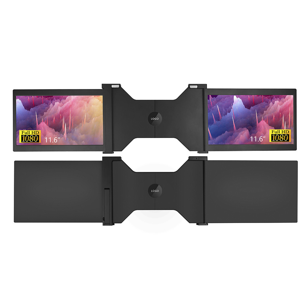 10.1in 1080P FCC Rohs CE Certified Portable Tri Screen Monitor 1980*1200