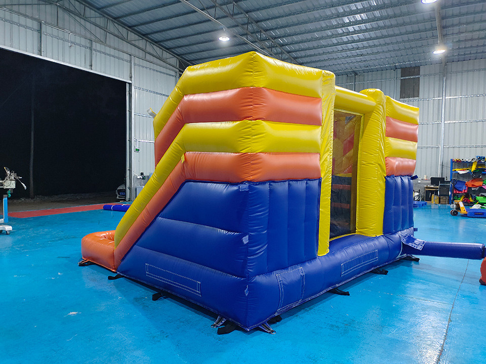 PVC 4x4x3m Inflatable Combos Little Bounce House Kids Bouncy Castle With Slide