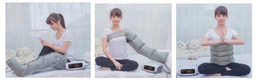 Large Screen Sequential Air Compression Leg Massager Compression Therapy For Legs