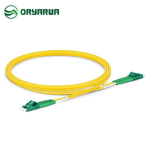 LC APC To LC APC Duplex Fiber Optic Single Mode Patch Cord