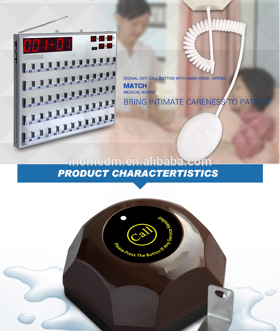 Hospital Wireless Emgency Alarm Nurse Call System