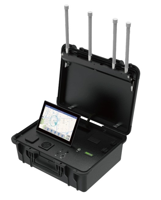 Briefcase-style Drone Locator Key Component of Anti Drone System Countermeasure