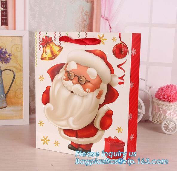 Luxury paper bags with handles Different Sizes,250gsm art paper shopping carrier bag custom printing with handle rope
