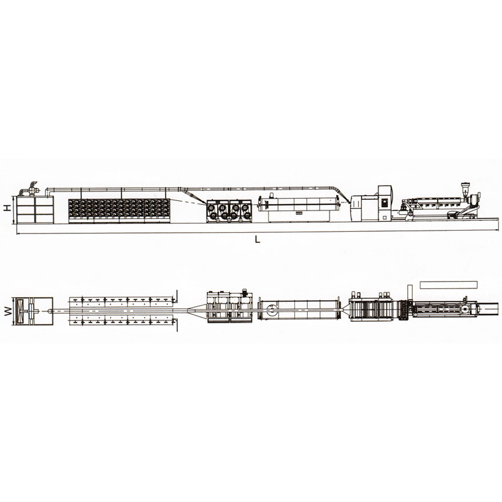 HDPE Plastic Tape Extrusion Production Line Flat Film Stretching Machine