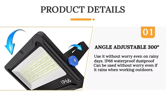 Adjustable Angle Outdoor LED Flood Lights 150W 100W Floodlight Bulb For Driveways