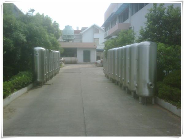 100 Gallon Compressed Stainless Steel Air Receiver Tank For Home / Industrial
