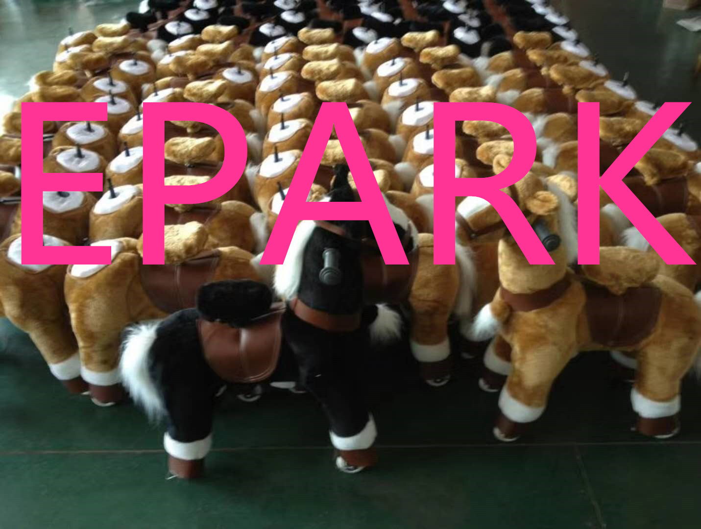 Polyurethane Kiddy mechanical riding horse / Coin Operated Animal Rides