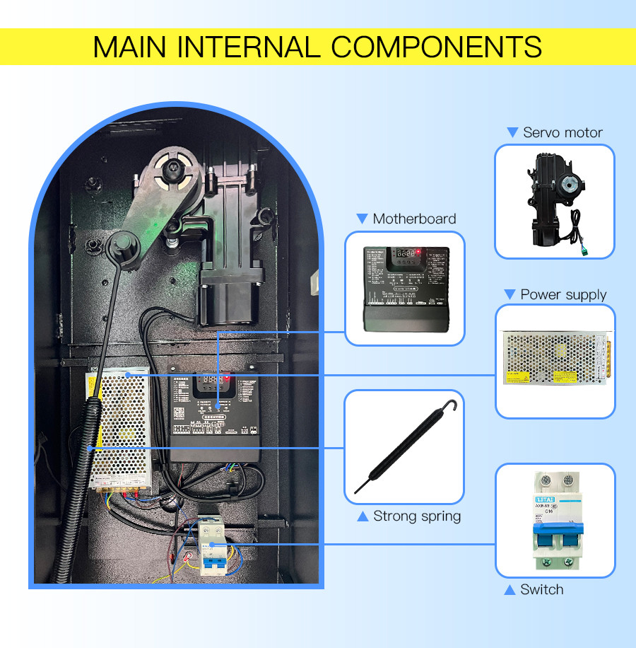 HCW Automatic Security Electric Gate Lpr Parking Gate System Flood Barrier With Led Light
