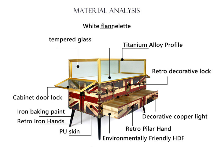 Nordic Style Digital Products Showcase / Phone Display Cabinet Luxurious Glass Material