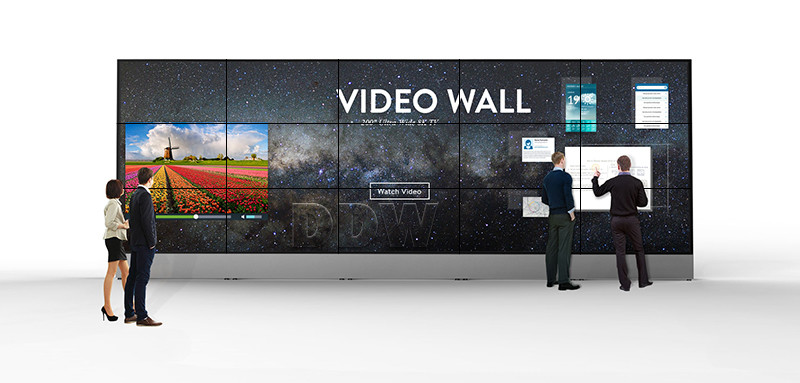 Commercial Splicing Interactive Video Wall With Display Wall Controller