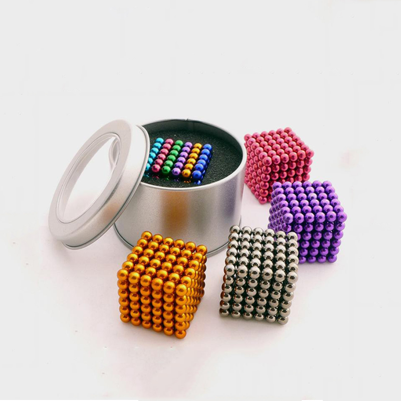 N35 NdFeB Sphere Magnet 216pcs 5x5x5mm Colorful Neo Cube Magnet