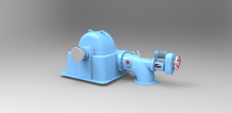 100kw Turgo Hydro Turbine With Synchronous , Double Nozzle Turgo Turbine Generator
