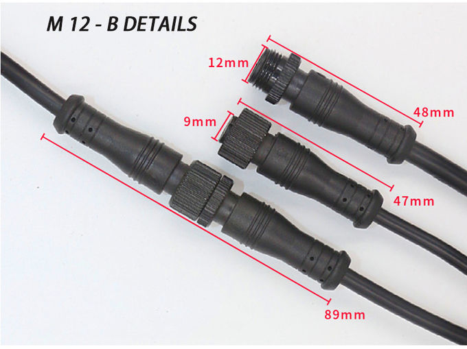 2Pin 8Pin waterproof wire connectors For Outdoor Lighting Equipment