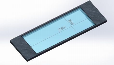 High Surface Hardness Acrylic Outside Swimming Pool with Super Thick Perspex Glass