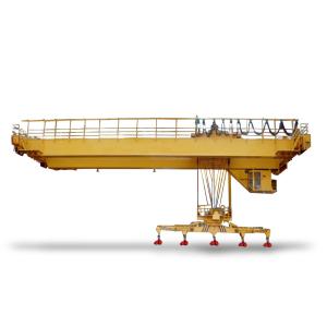 Custom 15 Ton Double Girder Overhead Crane With Haning Beam
