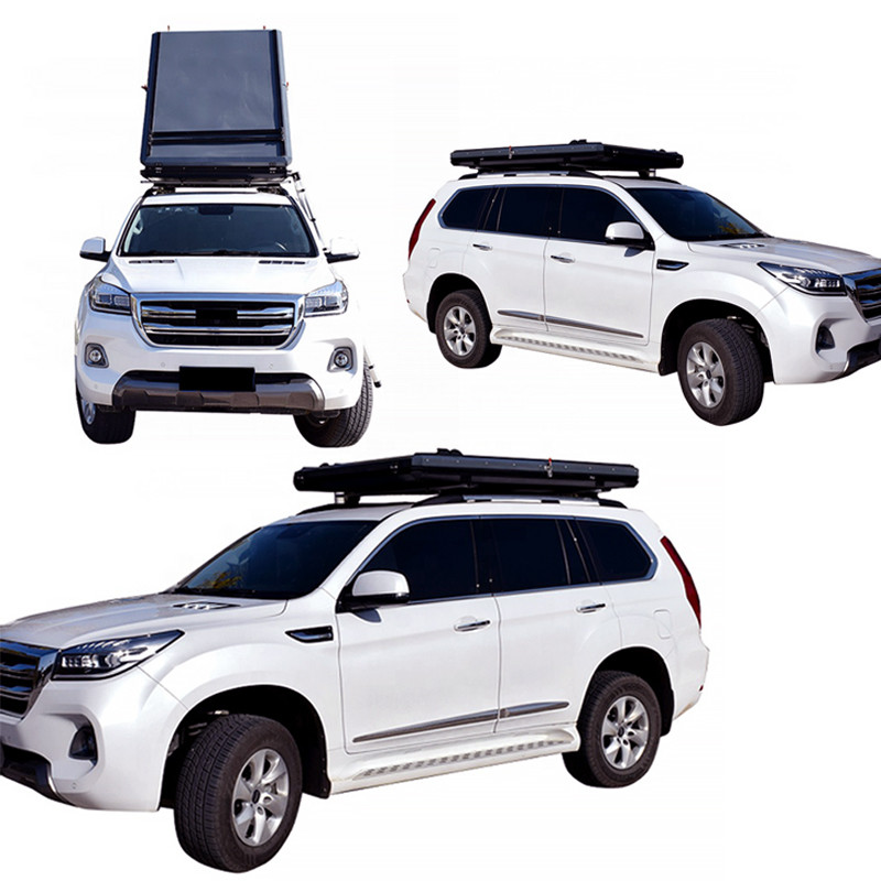 OEM Manufacturer Wholesale Aluminum Hard Shell Car Roof Tent With Ladder Quick Automatic Opening