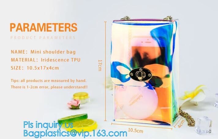 tote pvc stadium ladies bags handbag, bucket bags pvc transparent bags women handbags, laser shopping beach bag hologram