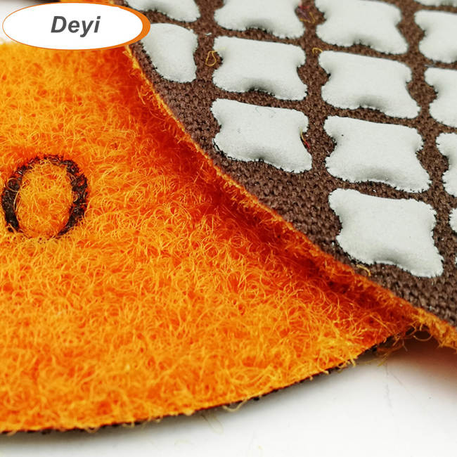 7pcs 4 Inch Dry Diamond Polishing Pads Set With M14 Rubber Backer