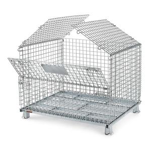Stackable Warehouse Wire Container Storage Cages Material Handling