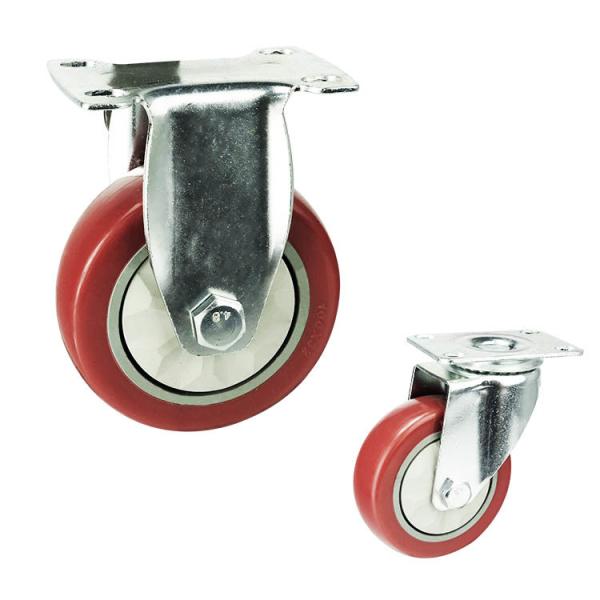 5 Inch Rigid Wheel Top Plate Pvc Anti Entanglement Medium Duty Casters Suppliers