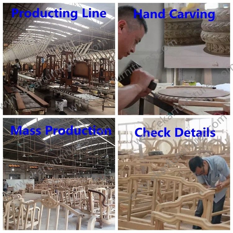Hand Carved Furniture Bedroom classic luxury antique furniture High-Class Bedroom FB-126