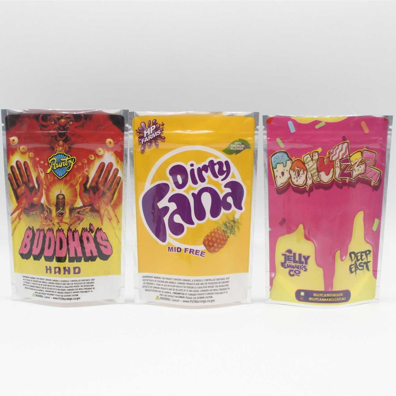 ziplockk Digital Printed Stand Up Pouches 10 Colors Printing Recyclable