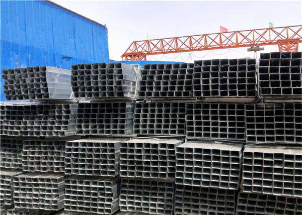 Dimensional Stable Carbon Steel Square Tube Durable Pre - Galvanized Zinc