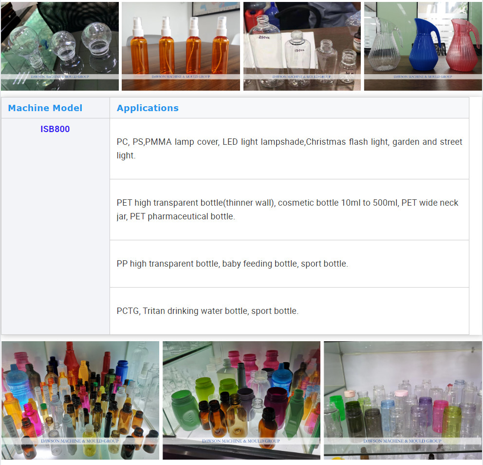 Plastic Cans Injection Stretch Blow Molding Machine / PET Bottle Making Machinery